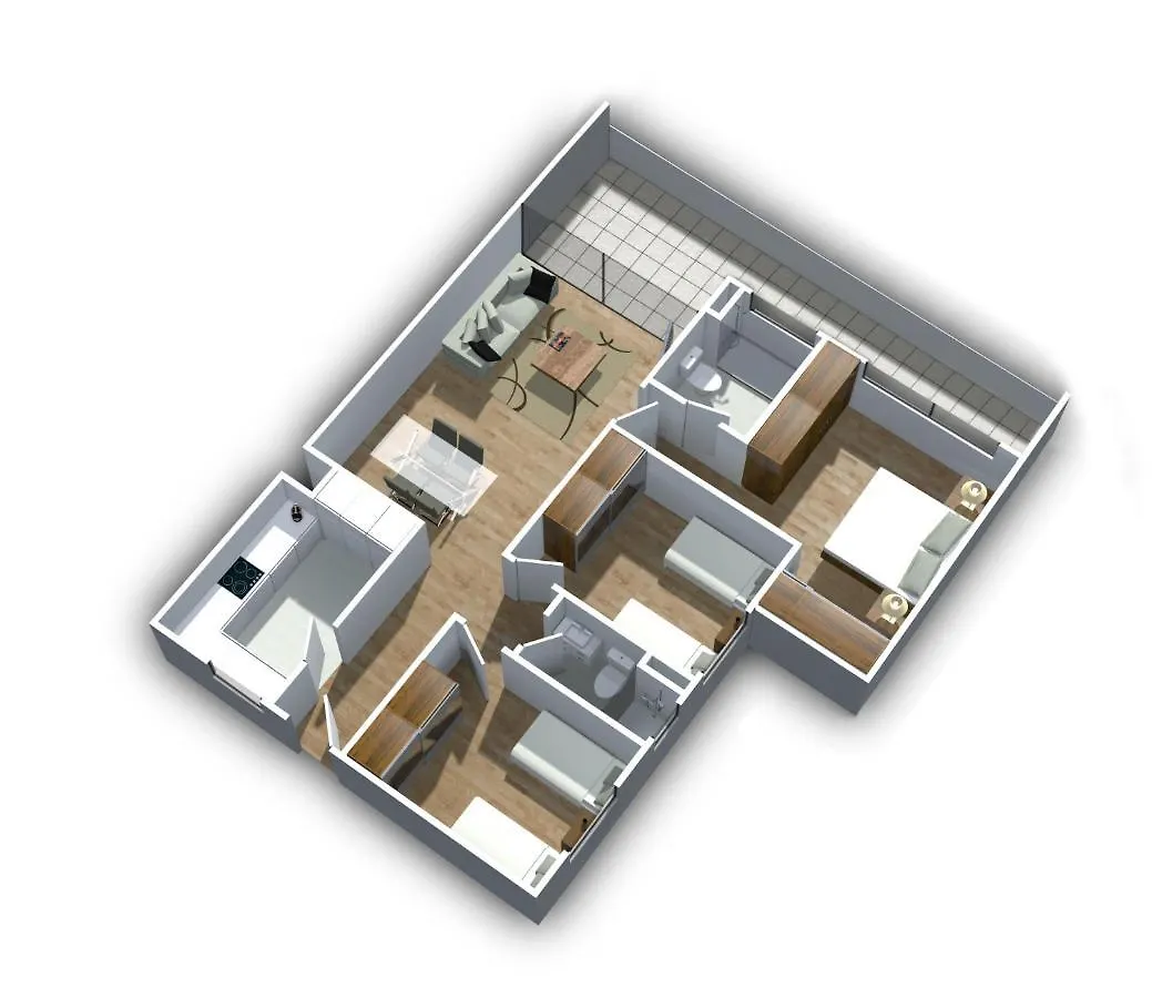 Dakar By Days-Dbd004-Appartement Amina 3 Chambres 0*,  Senegal